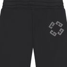 Girls Black Logo Joggers, 2, hi-res