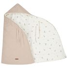 Ivory & Beige Hooded Reversible Baby Nest, 1, hi-res