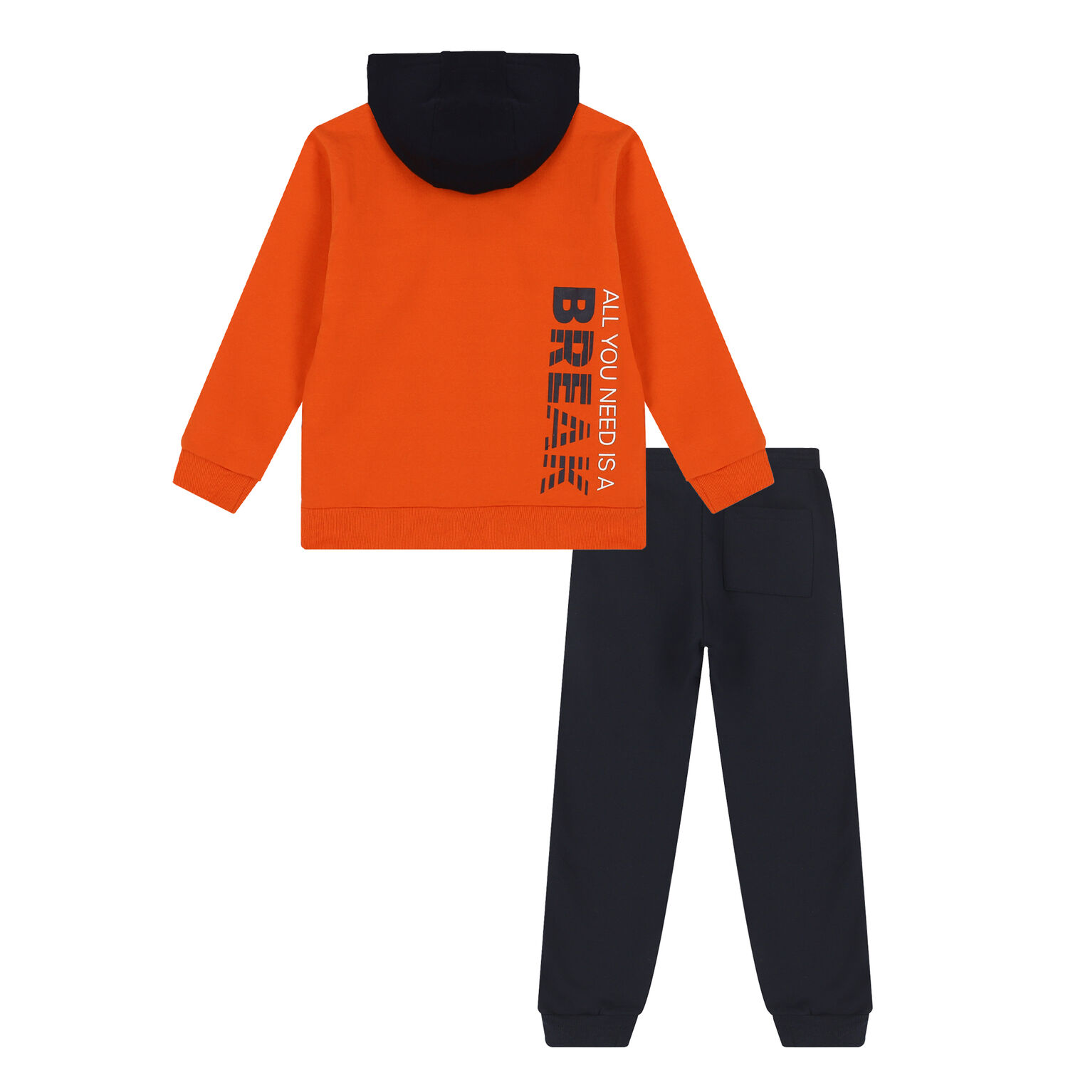 Boys Orange & Black Tracksuit, 1, hi-res image number null
