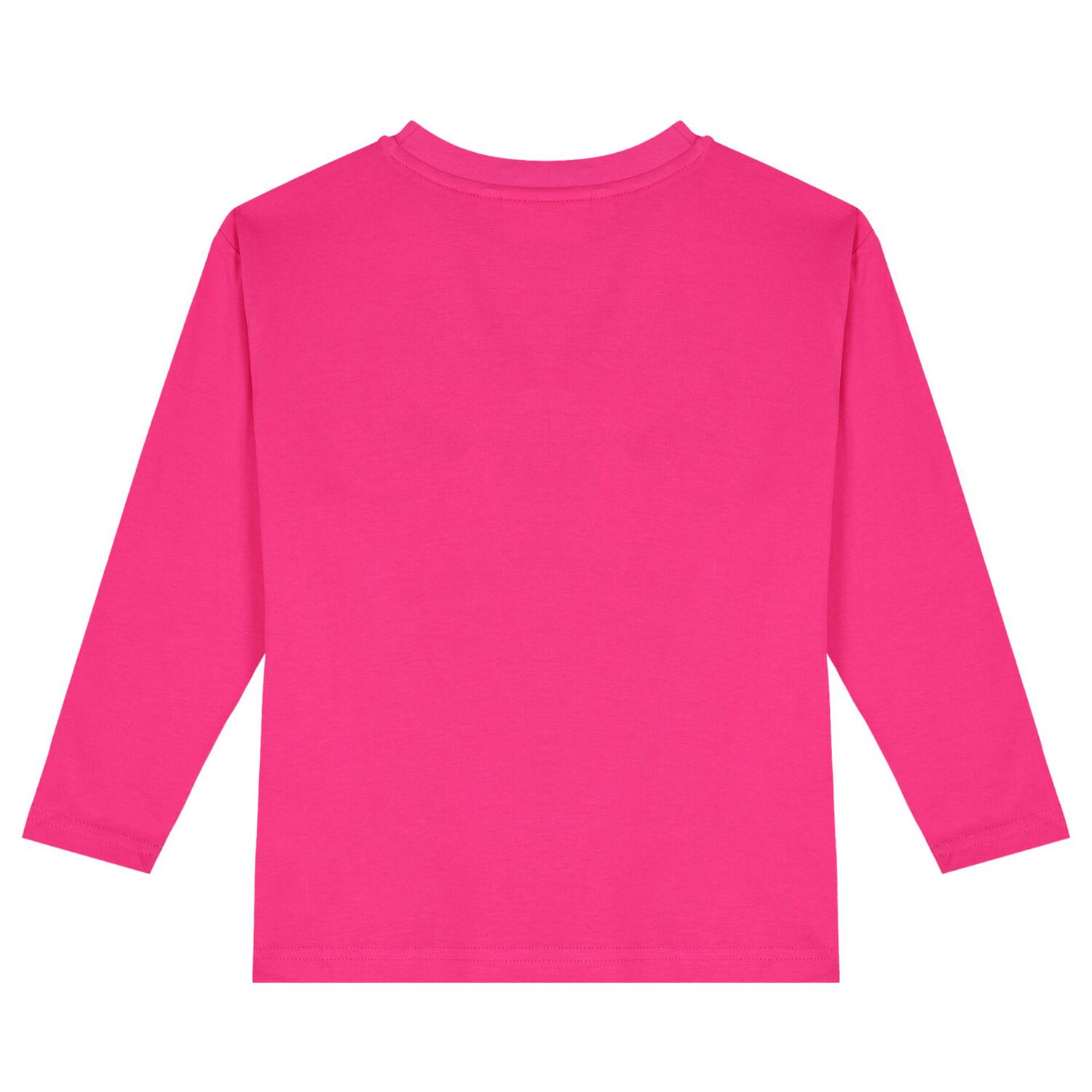 Girls Pink Logo Long Sleeve Top, 2, hi-res image number null