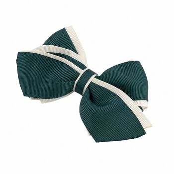 Girls Green Bow Hairclip