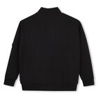 Boys Black Logo Sweatshirt, 1, hi-res