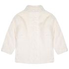 Girls Ivory Fur Coat, 1, hi-res