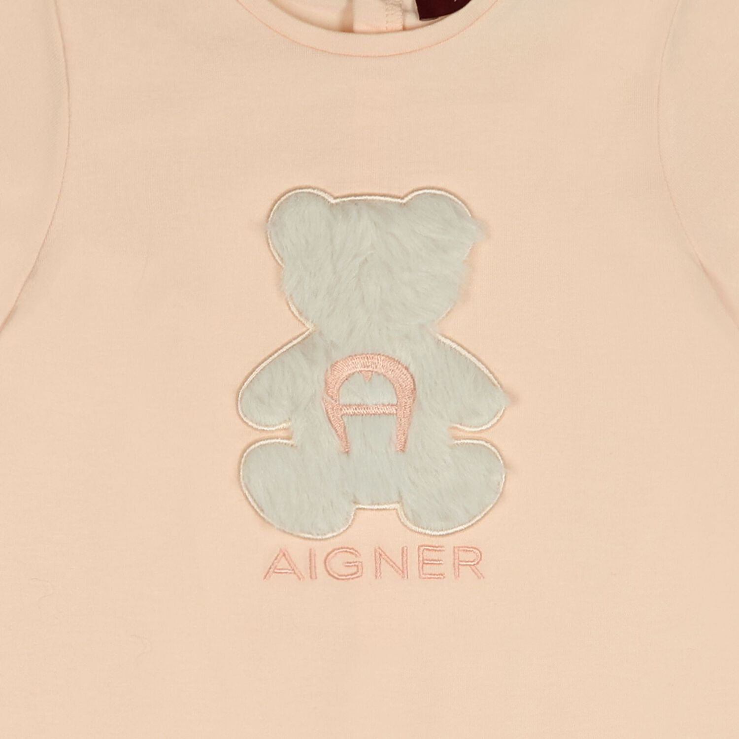 Younger Girls Pink Faux Fur Teddy Bear Dress, 2, hi-res