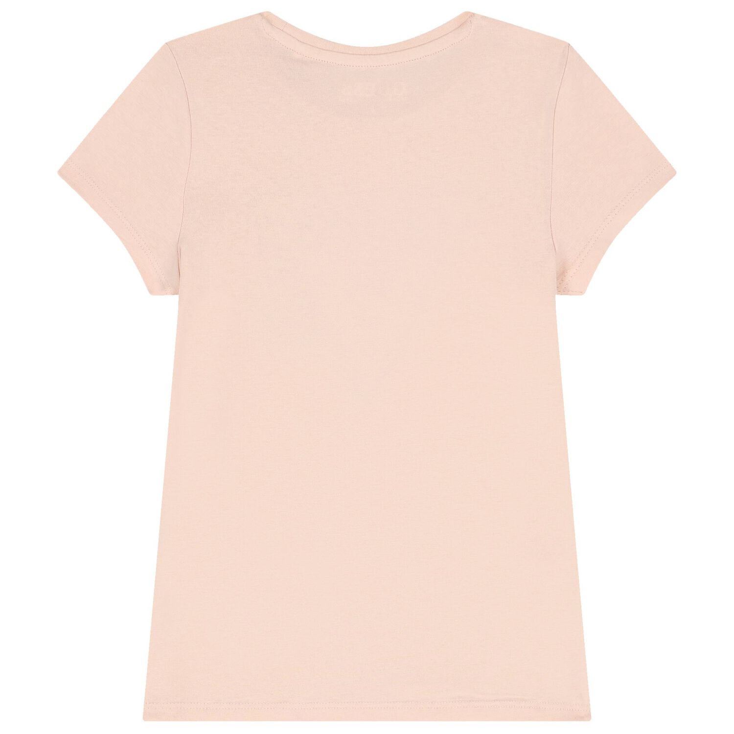 Girls Pink Diamante Logo T-Shirt, 7, hi-res