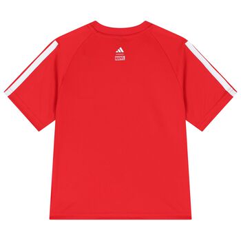 Boys Red Marvel T-Shirt