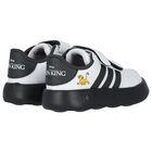 White & Black Logo Lion King Trainers, 1, hi-res