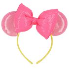Girls Pink Bow Sequins Headband, 1, hi-res