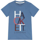 Boys Blue Logo T-Shirt, 1, hi-res