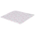 Baby Girls White & Pink Giraffe Blanket, 1, hi-res