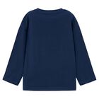 Boys Navy Blue Glow In The Dark Long Sleeve Top, 1, hi-res
