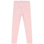 Girls Pink Leopard Reversible Legging, 1, hi-res