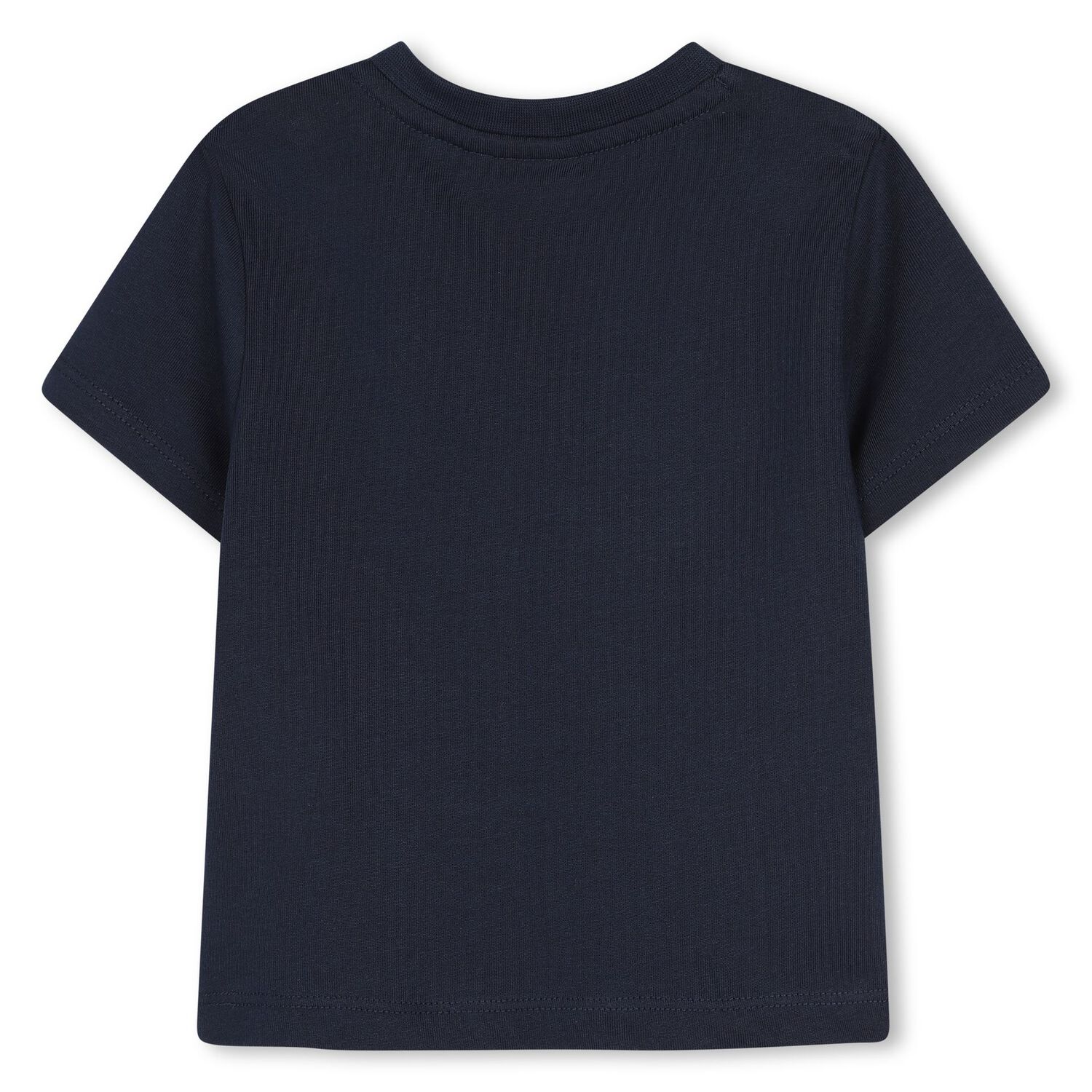 Younger Boys Navy Blue Logo T-Shirt, 3, hi-res