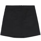 Girls Black Cotton Skirt, 1, hi-res