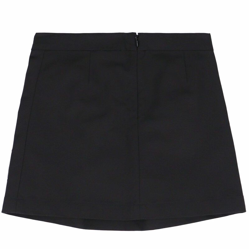Girls Black Cotton Skirt, 1, hi-res image number null