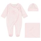 Baby Girls Pink Babygrow Gift Set, 2, hi-res