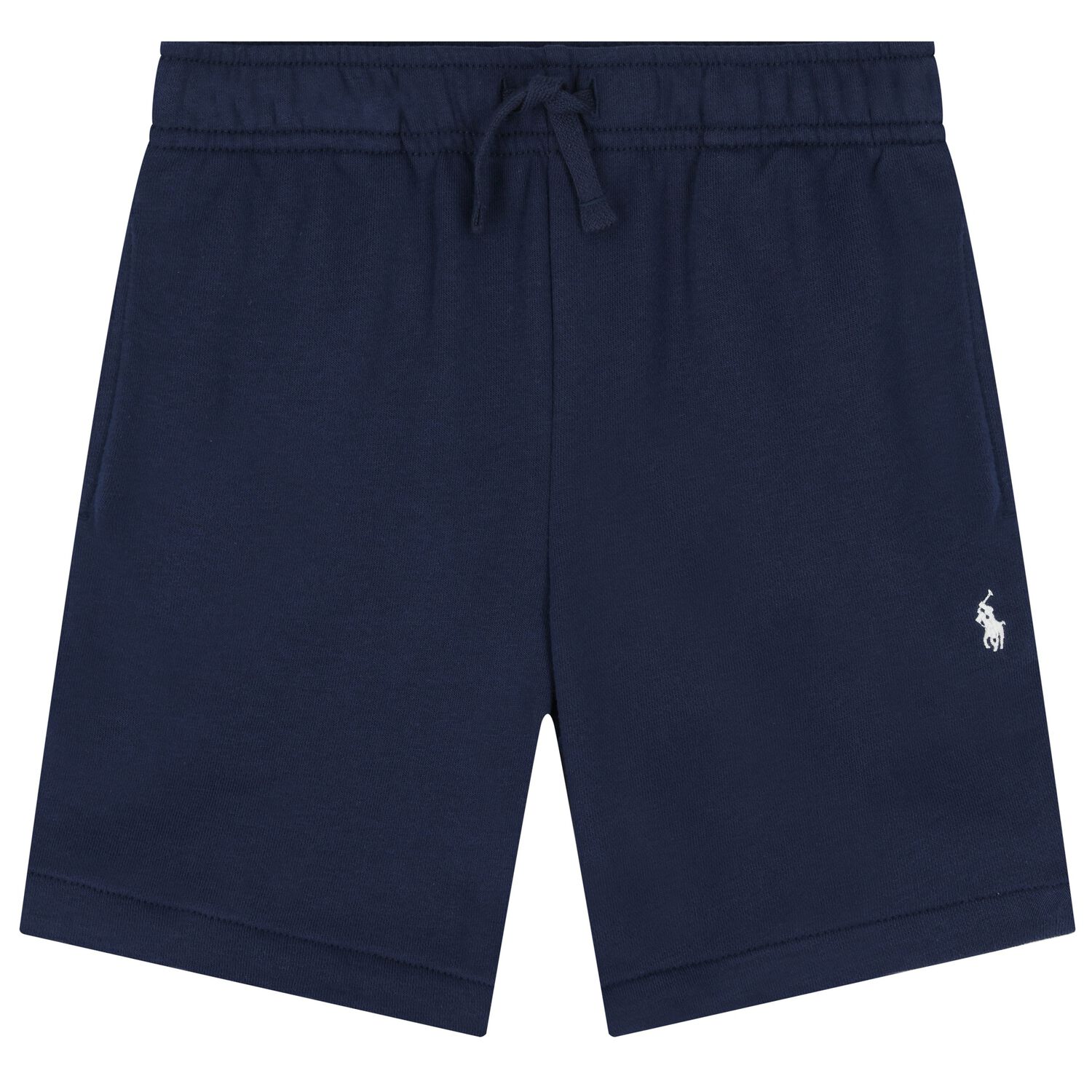 Boys Navy Blue Logo Shorts, 1, hi-res