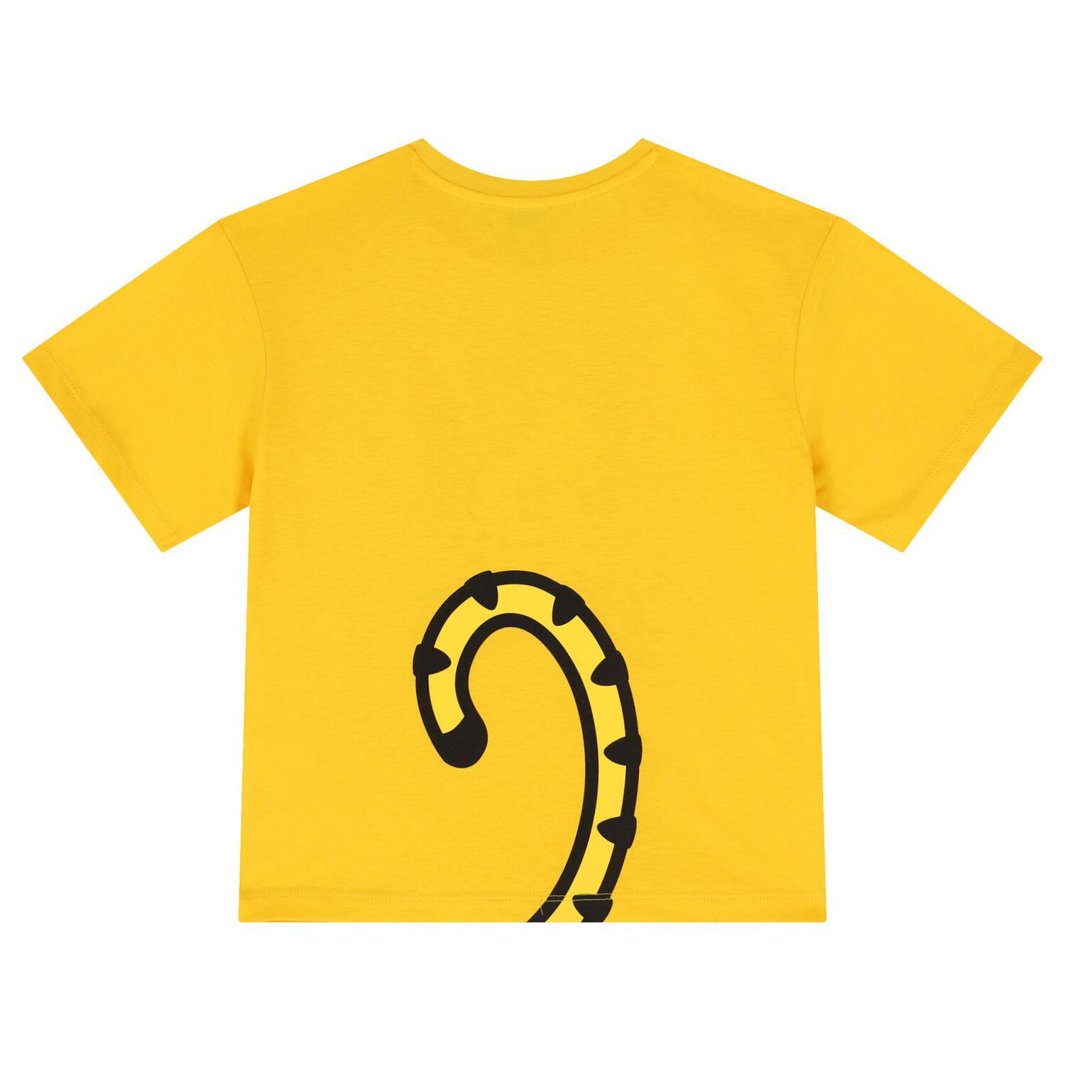Girls Yellow Tiger Logo T-Shirt, 2, hi-res