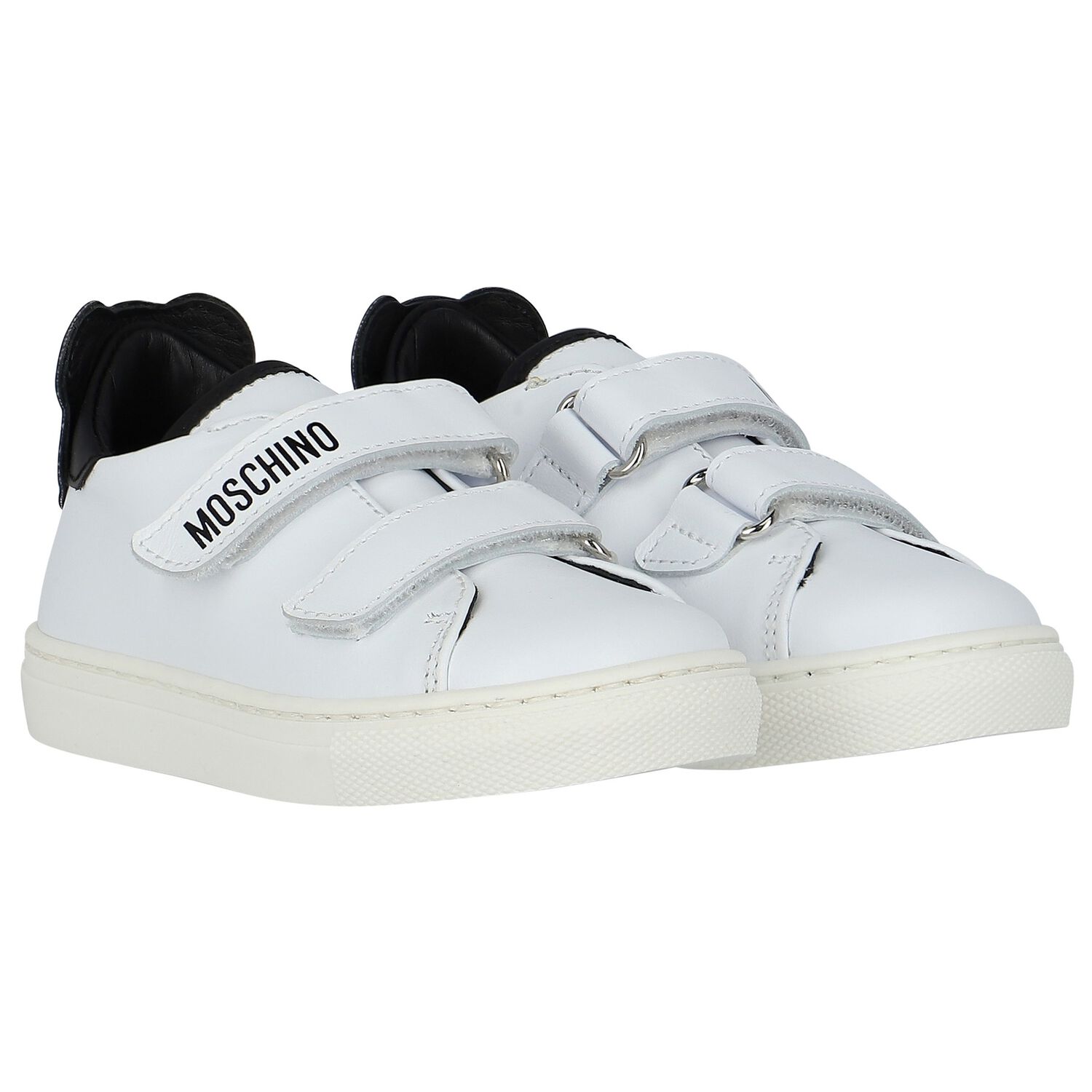 White Teddy Bear Trainers, 1, hi-res