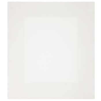 Baby Girls White & Beige Bow Baby Blanket
