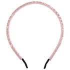 Girls Pink Diamante Headband, 2, hi-res