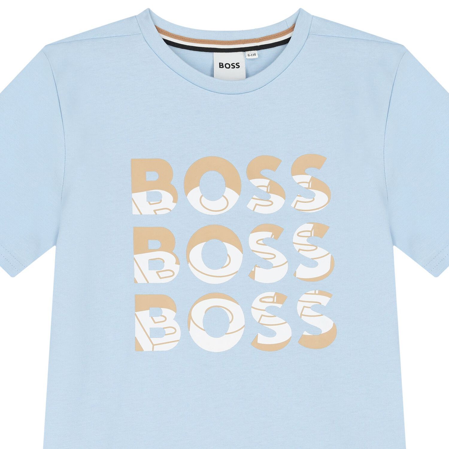 Boys Blue Logo T-Shirt, 3, hi-res