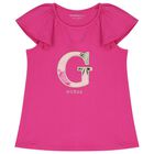 Girls Pink Floral Logo Leggings Set, 1, hi-res