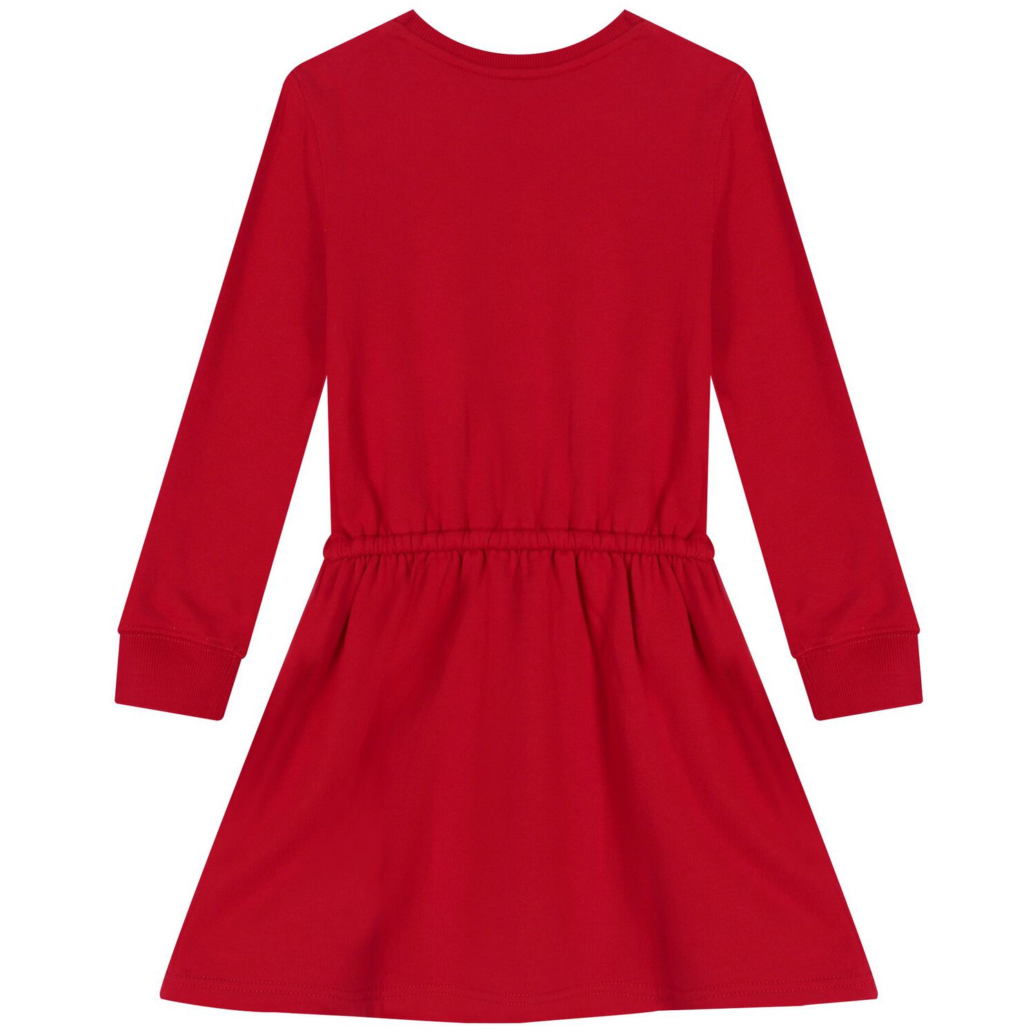 Girls Red Polo Bear Dress, 1, hi-res