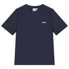 Boys White & Navy Blue T-Shirts (2 Pack), 3, hi-res