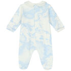 Ivory & Blue Geo Map Babygrow Set, 3, hi-res