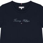 Girls Navy Blue Logo T-Shirt, 1, hi-res