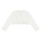 Baby Girls Ivory Knitted Cardigan, 1, hi-res
