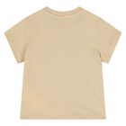 Younger Beige Teddy Bear Logo T-Shirt, 2, hi-res