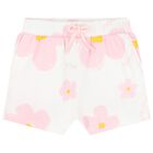 Younger Girls Pink Logo Shorts Set, 1, hi-res
