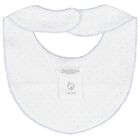 Baby Boys White & Blue Bunny Bib, 1, hi-res