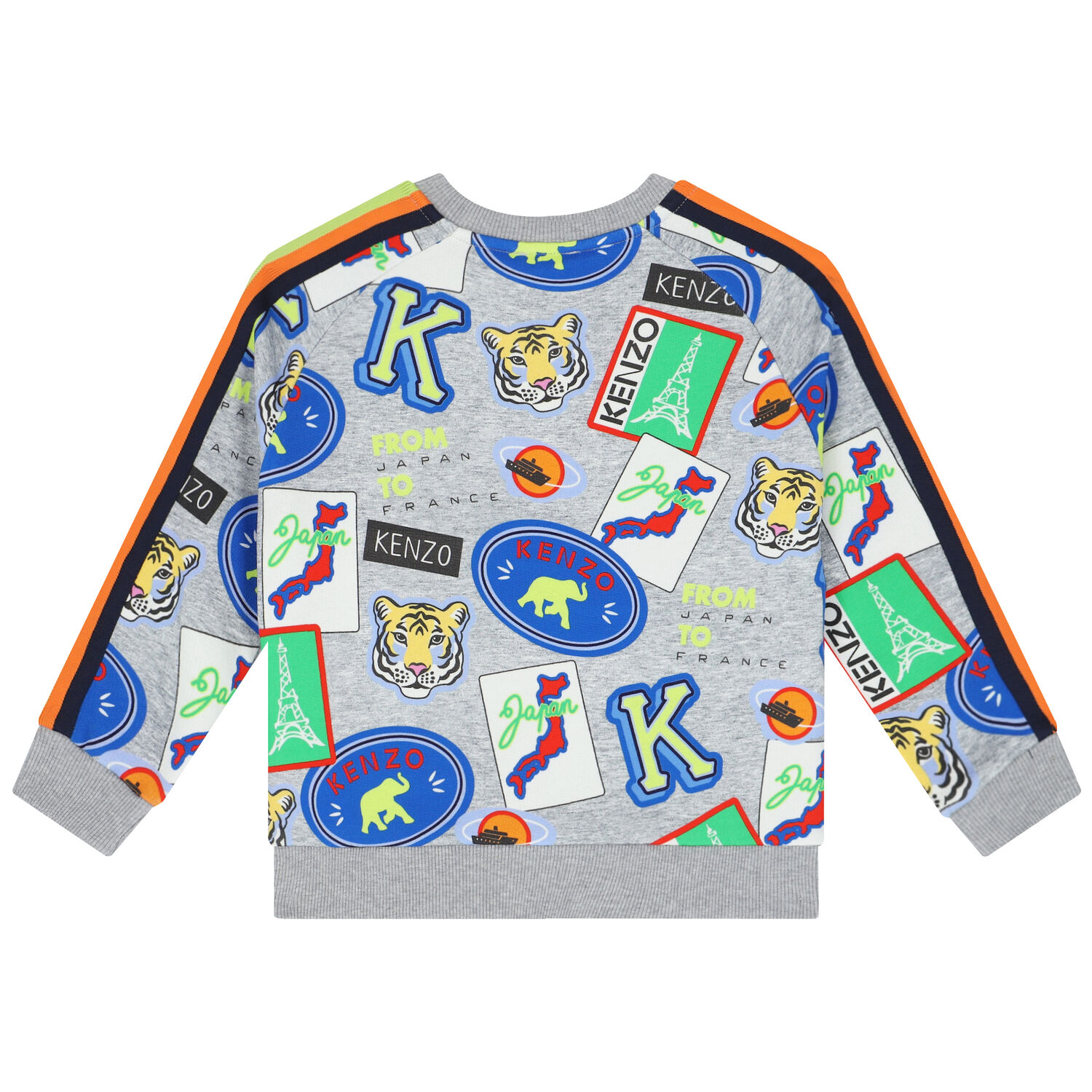 Boys Grey Logo Sweatshirt, 1, hi-res