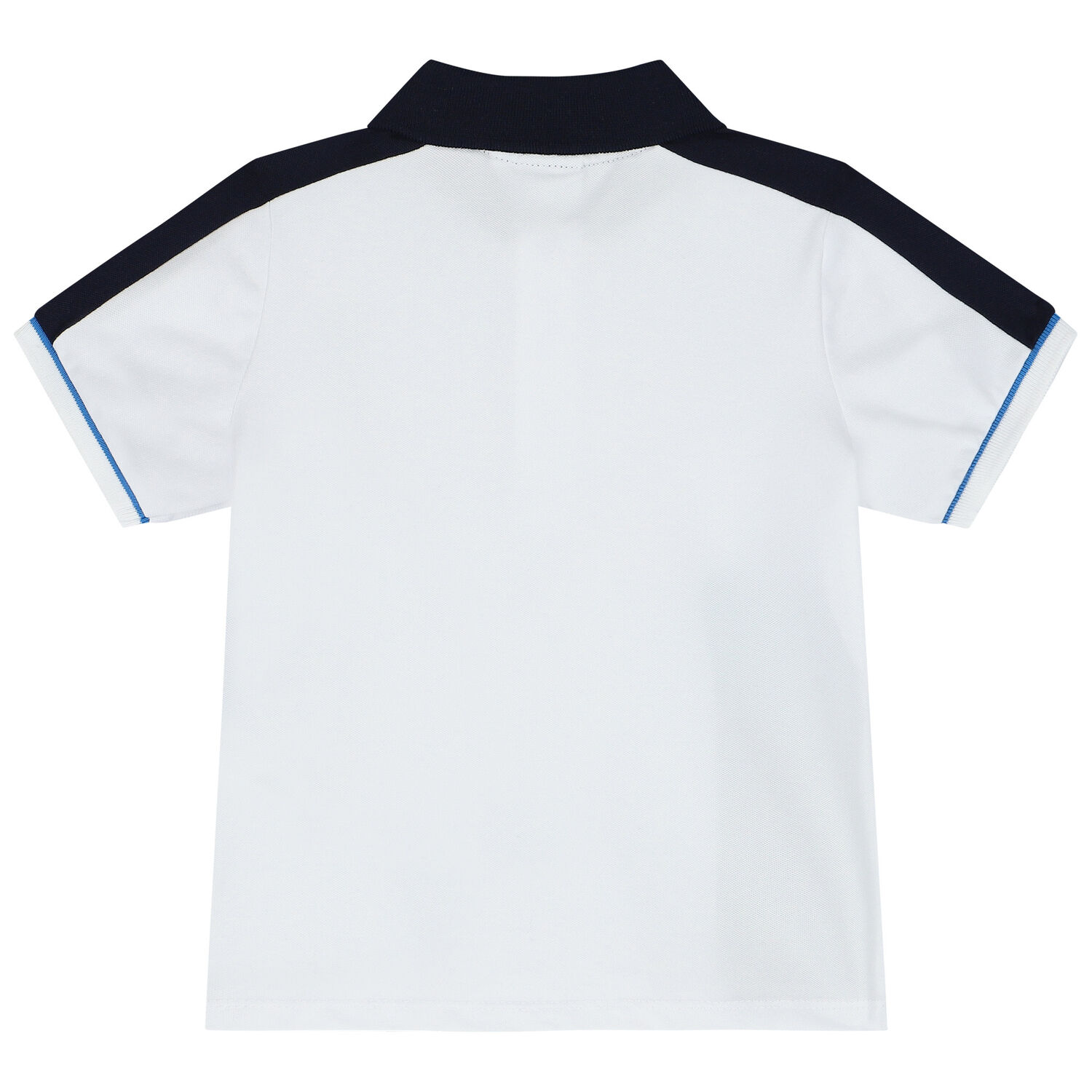 Younger Boys White Logo Polo Shirt, 2, hi-res