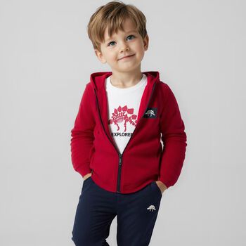Boys Red Tracksuit Set ( 3 Piece )