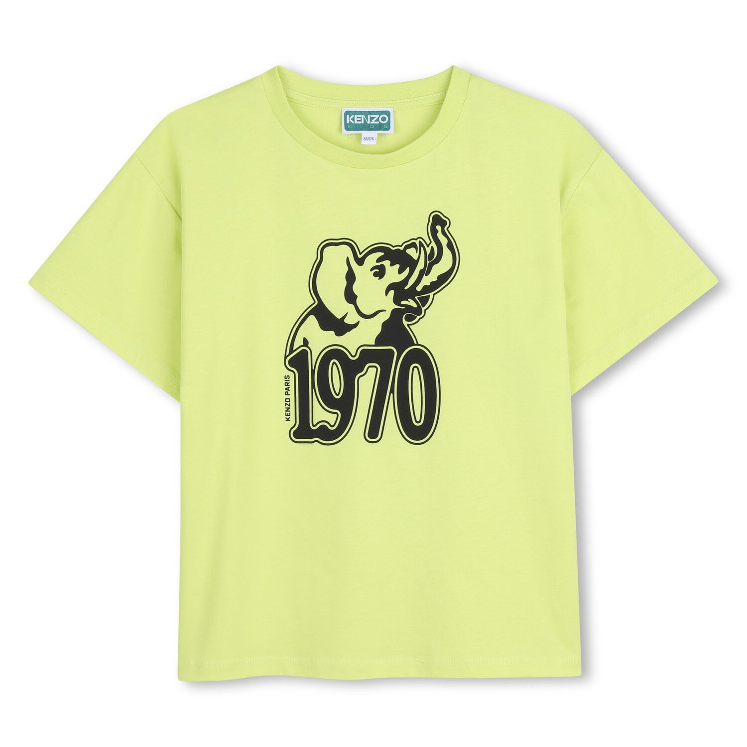 Boys Green Elephant Logo T-Shirt, 2, hi-res