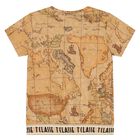 Girls Beige Geo Map T-Shirt, 1, hi-res