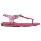 Girls Pink Glitter Solar Sandals, 2, hi-res