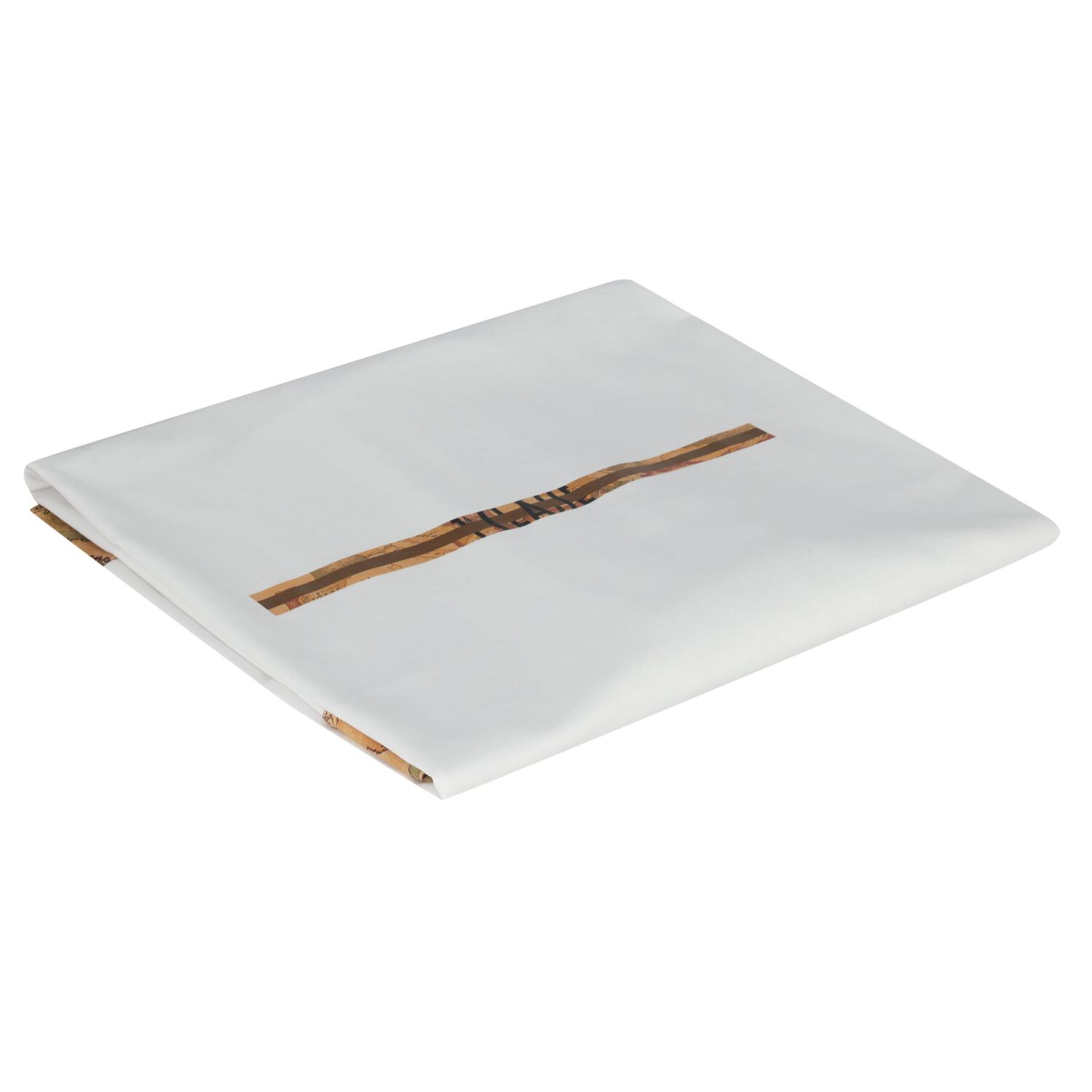 White & Beige Geo Map Baby Blanket, 1, hi-res