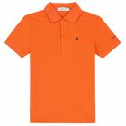 Boys Orange Polo Shirt, 1, hi-res