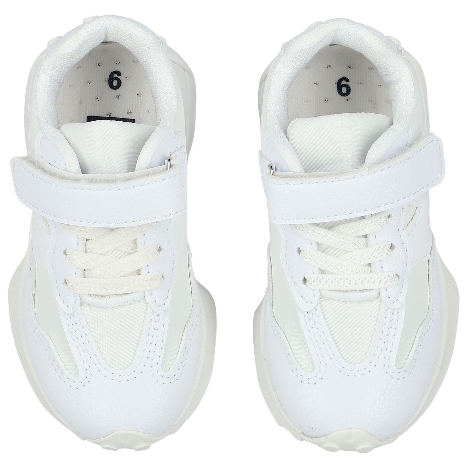 Boys White Logo Trainers, 1, hi-res image number null