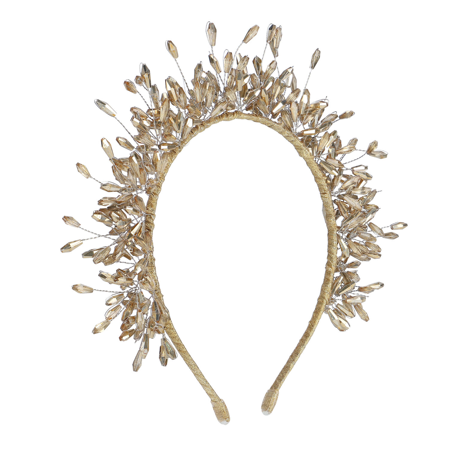 Girls Gold Embellished Headband, 1, hi-res image number null