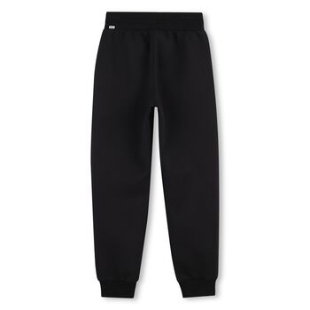 Boys Black Logo Joggers