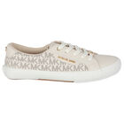 Girls Ivory Logo Trainers, 1, hi-res