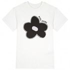 Girls White Embellished Flower Dress, 1, hi-res