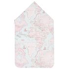 Baby Girls Pink & Blue Geo Map Baby Nest, 1, hi-res