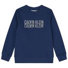 Boys Blue Logo Sweatshirt, 1, hi-res